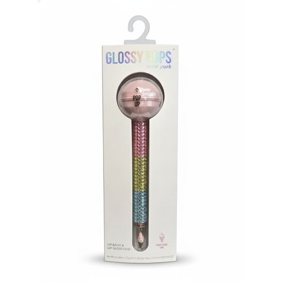 New Woman's Girls Glossy Pop Coney Island Cone Lip Balm & Lip Gloss Duo - Picture 1 of 2